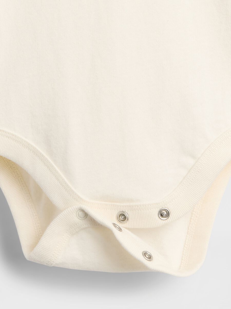 White baby bodysuit with collar Newborn Boy_3