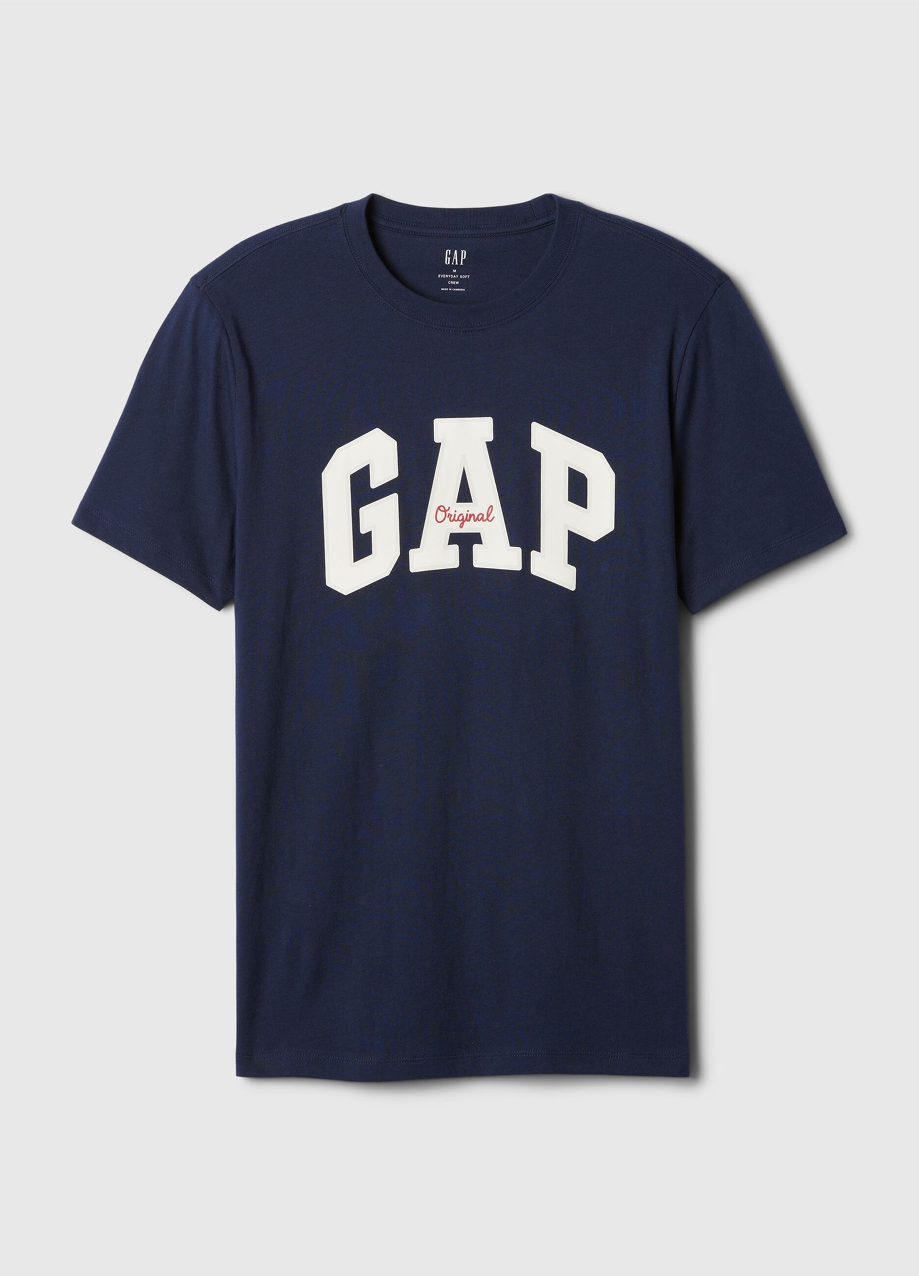 T-shirt blu con logo GAP_4