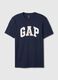 T-shirt blu con logo GAP_4