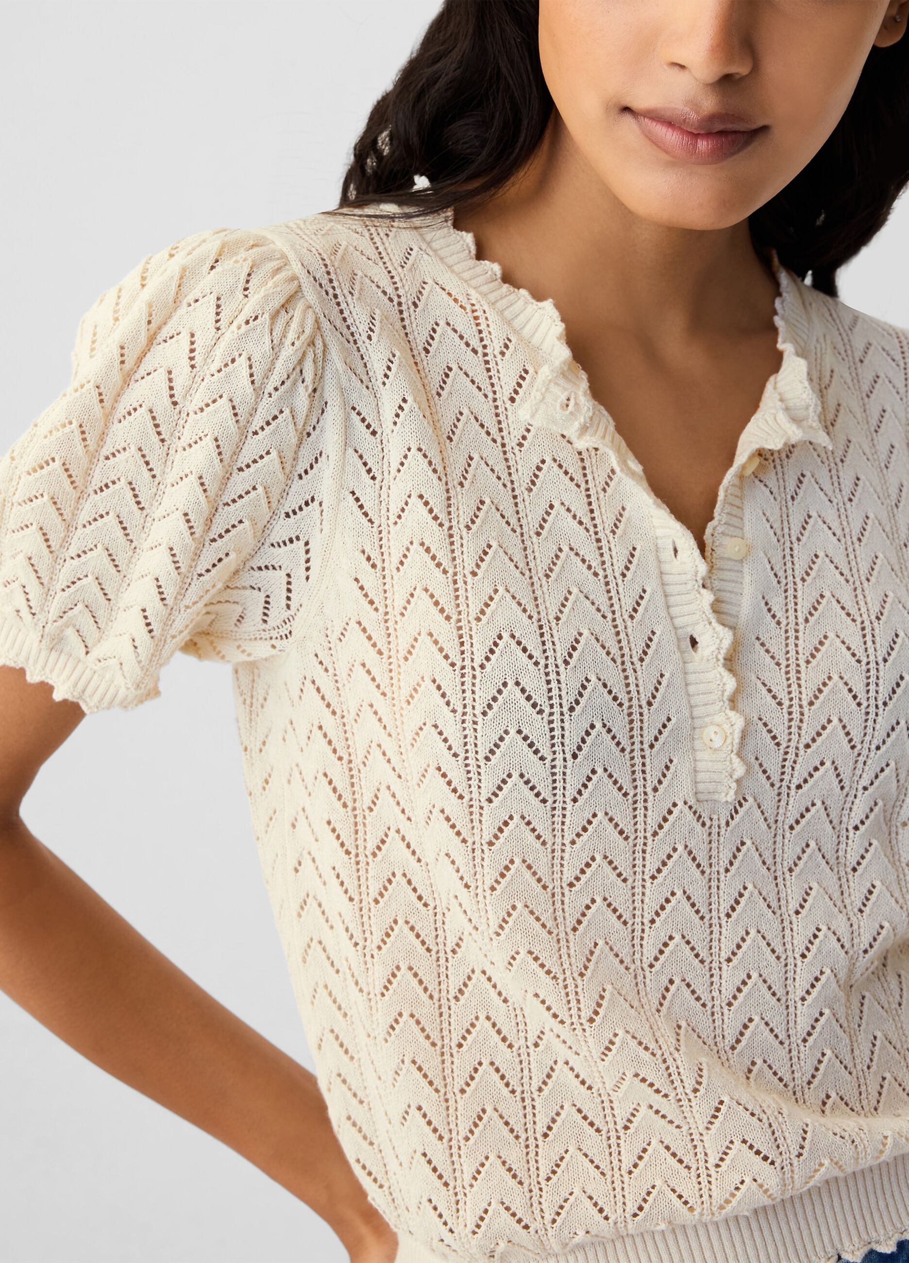 GAP x DÔEN Maglia pointelle_1