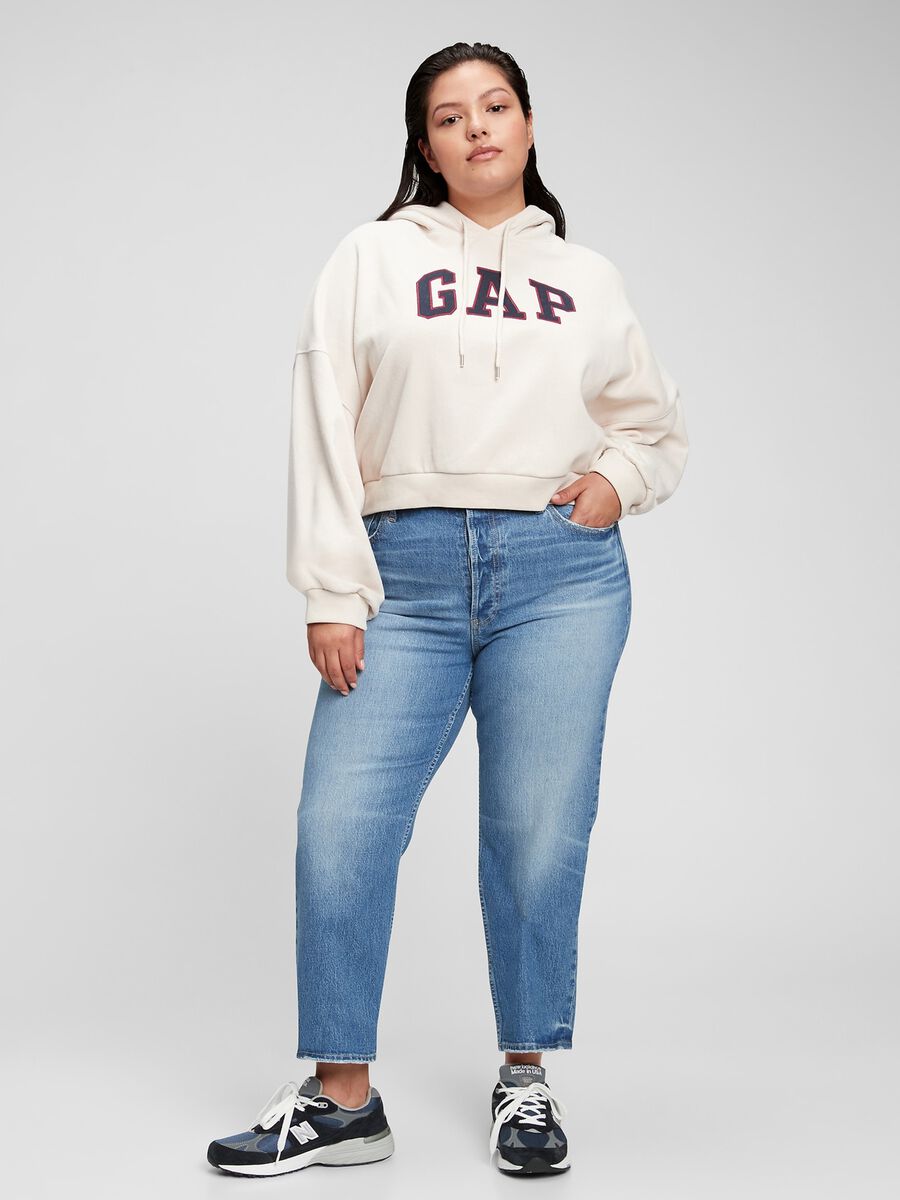 Jeans straight fit a vita alta Donna_2