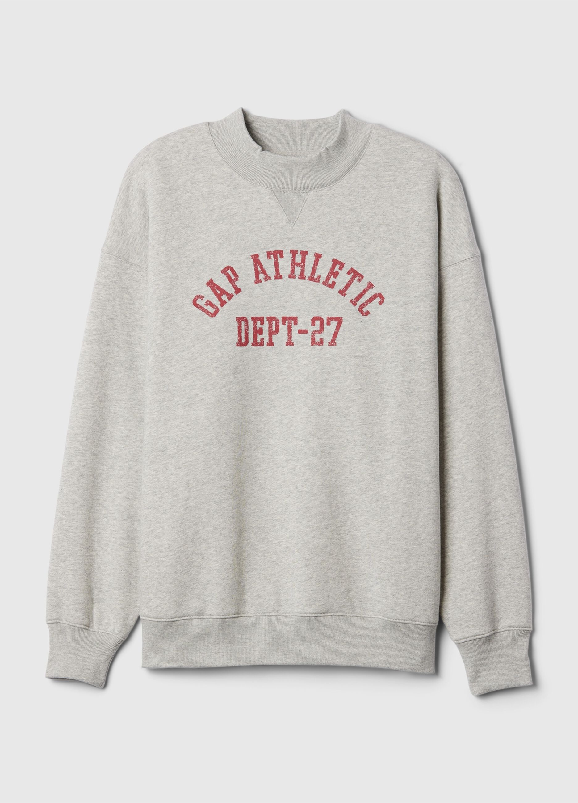 Felpa oversize mock neck con logo Athletic_4