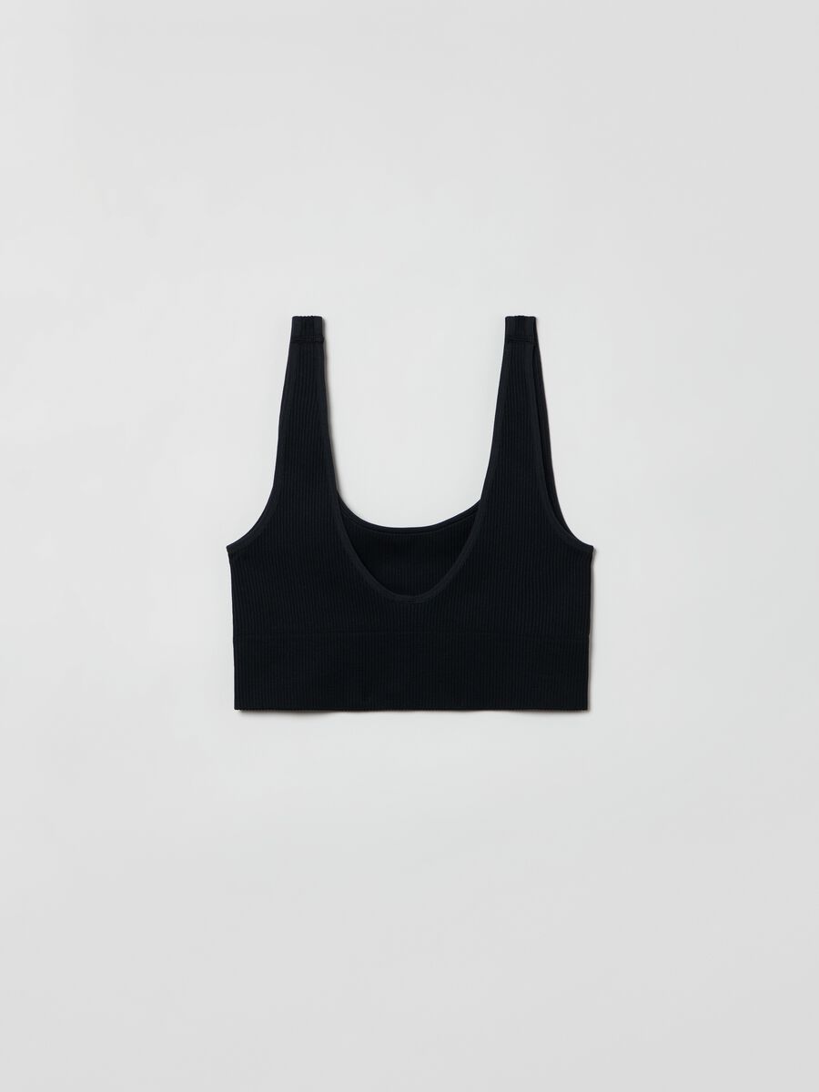 Canotta seamless con spalline sottili Donna_1