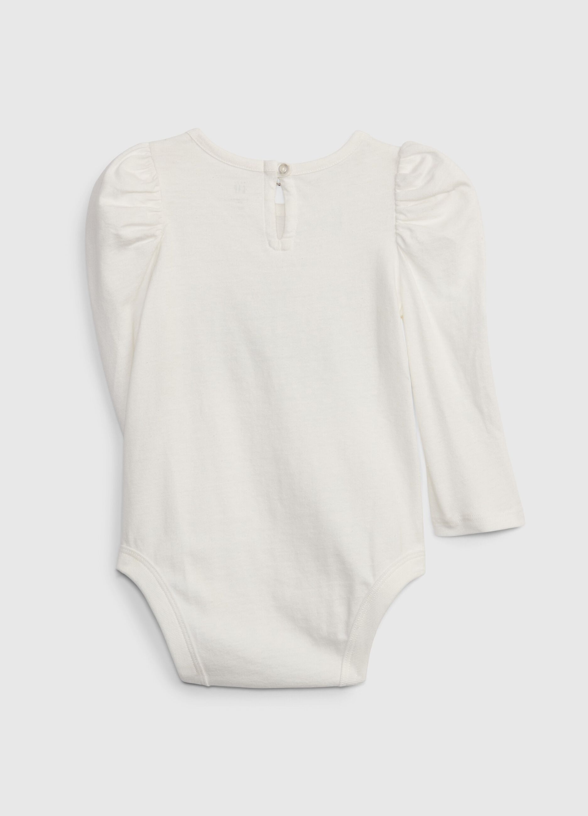 Long-sleeved bodysuit with logo patch_1