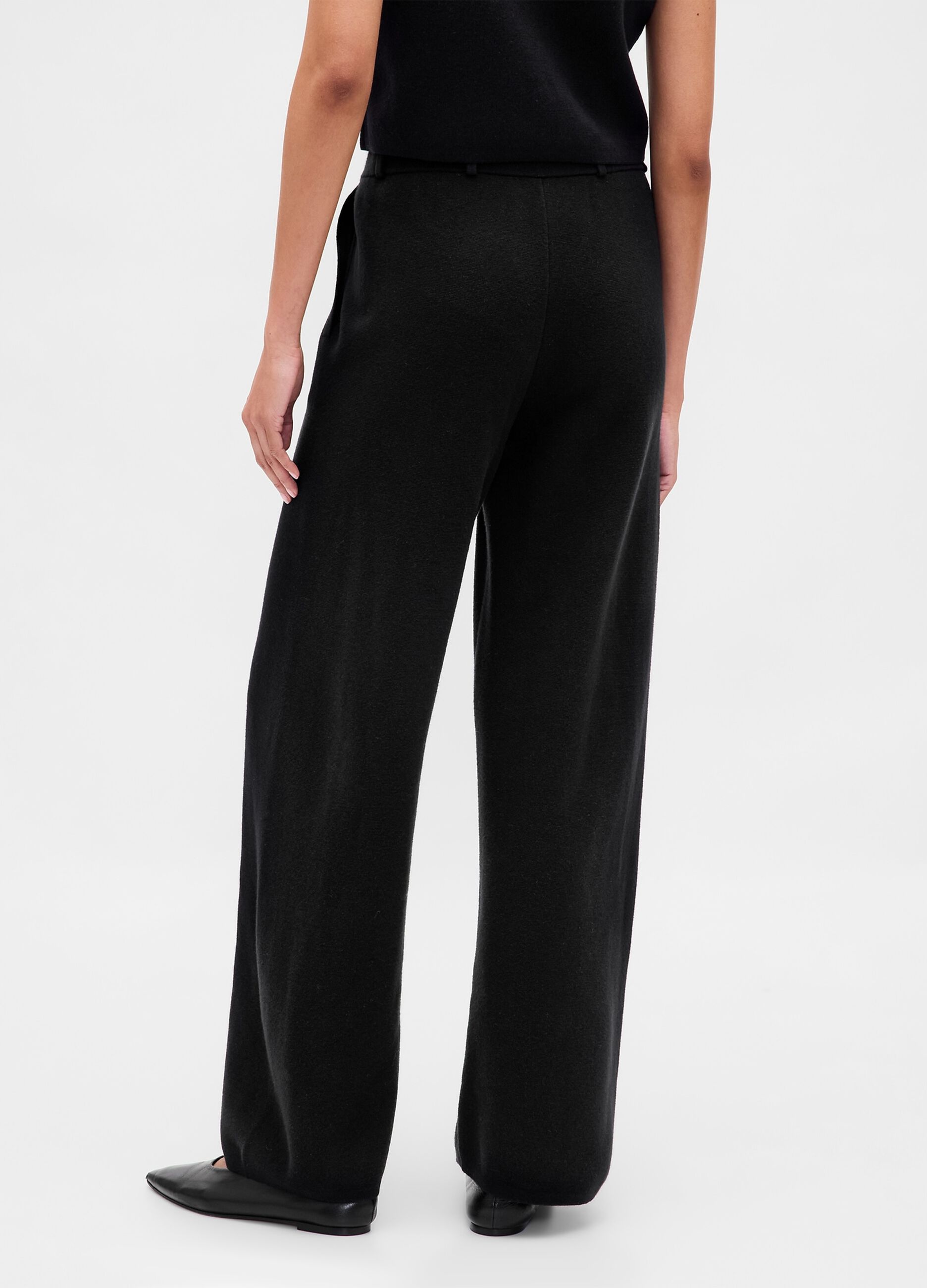 Black Cotton Blend Trousers_2