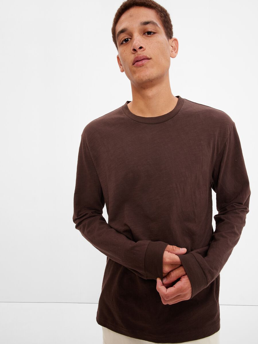 Long-sleeved T-shirt in cotton Man_0