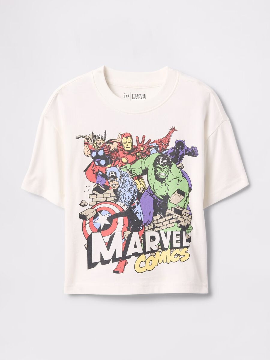T-shirt Marvel Comics bianca Bimbo_0