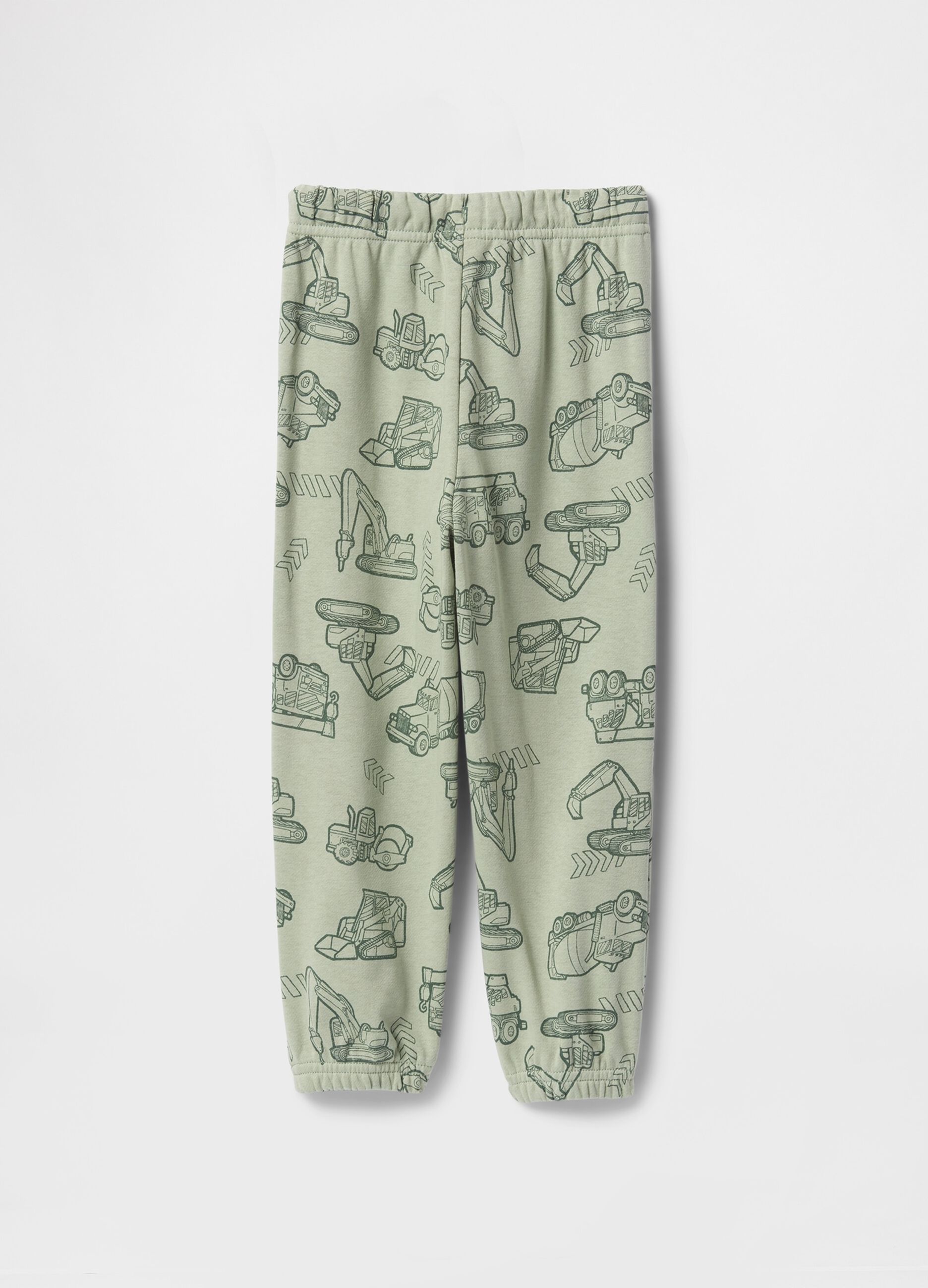 Pantaloni jogger verde con stampa GAP_1