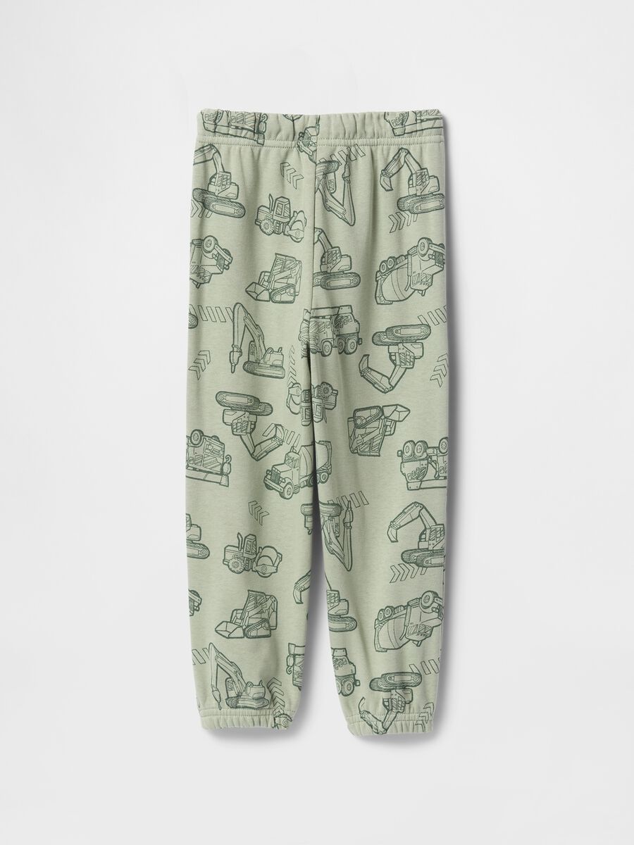 Pantaloni jogger verde con stampa GAP Bimbo_1