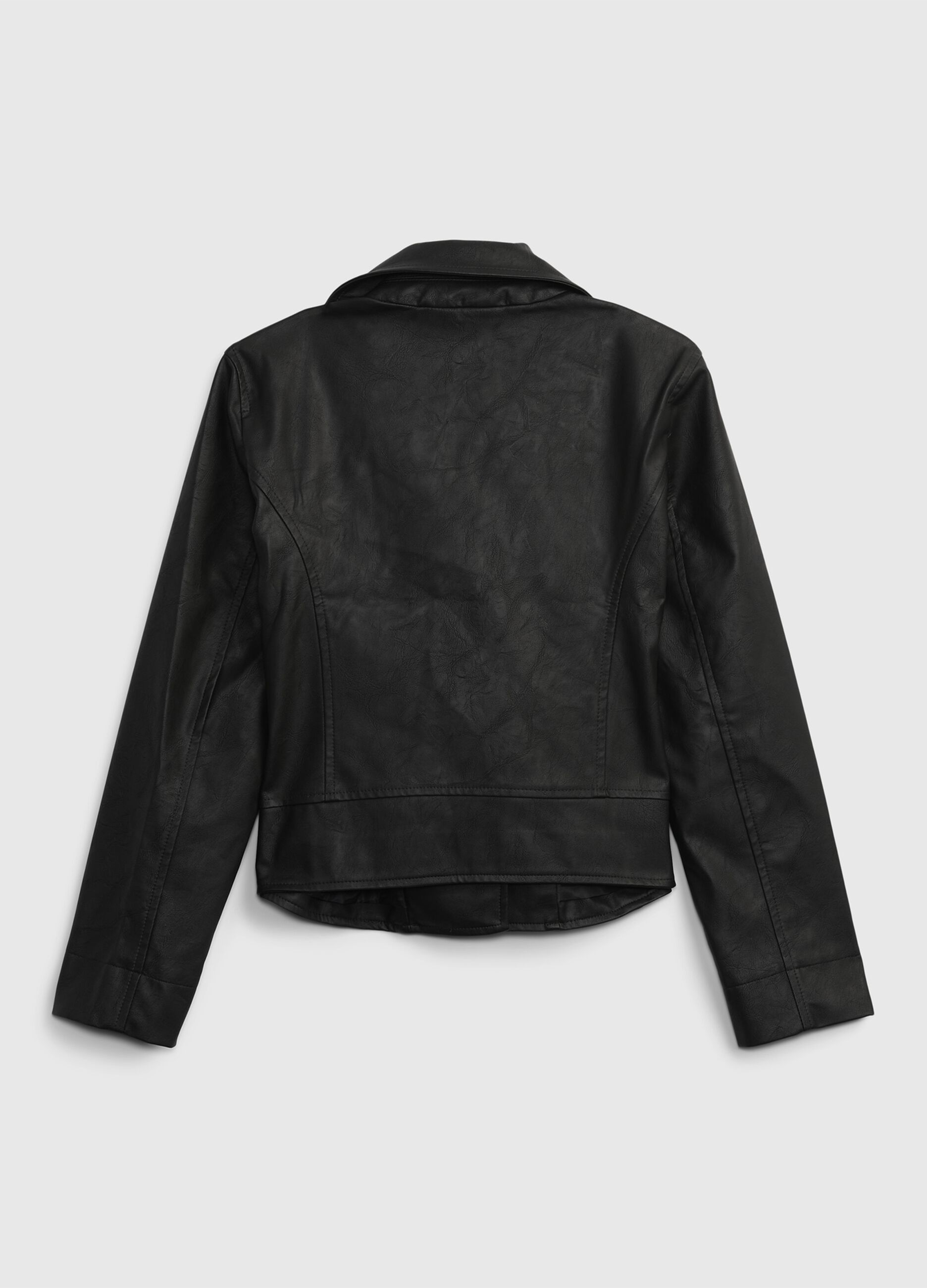 Biker jacket with zip_1