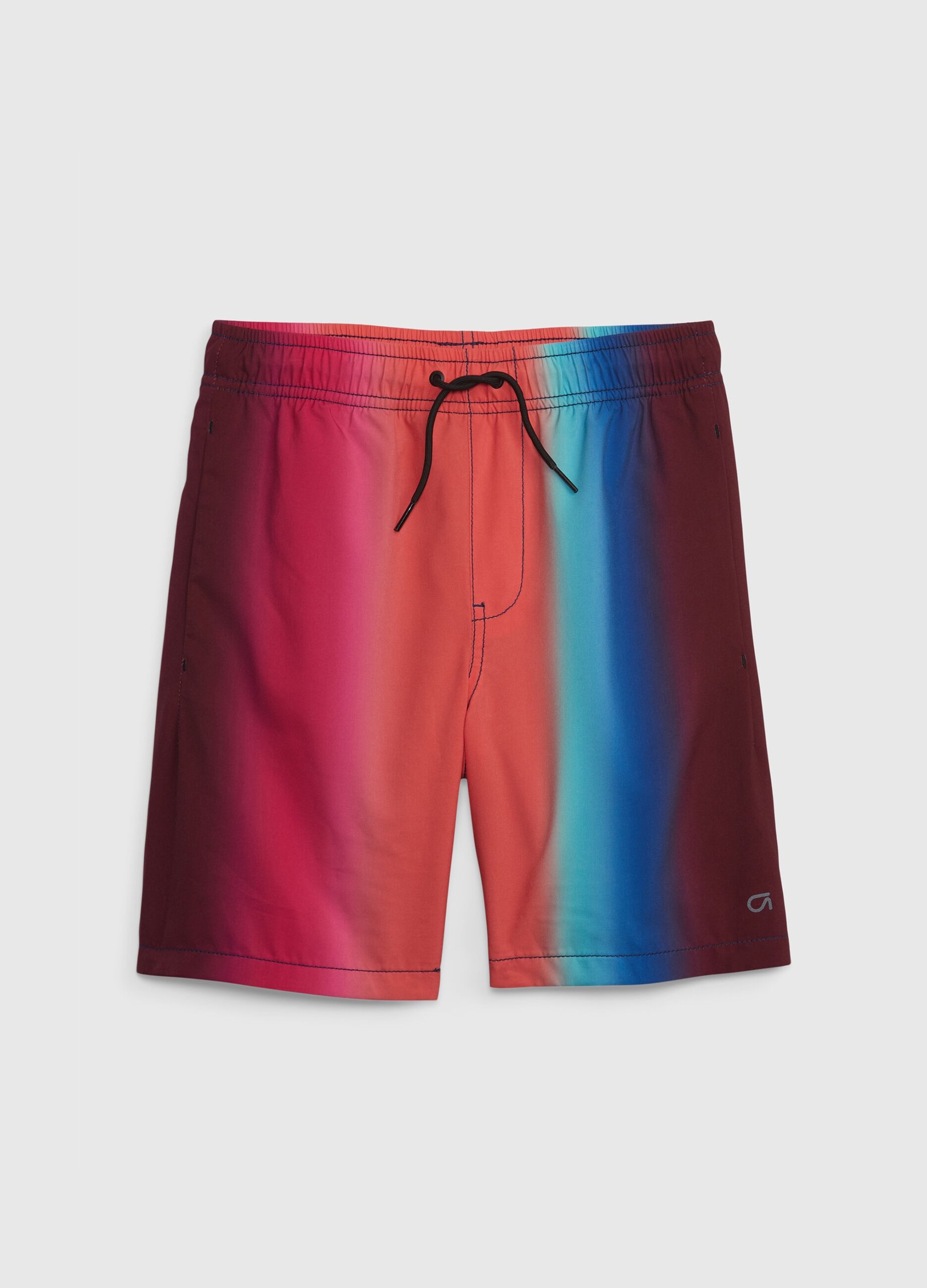 Quick-dry swim boxers with Tie Dye pattern_1
