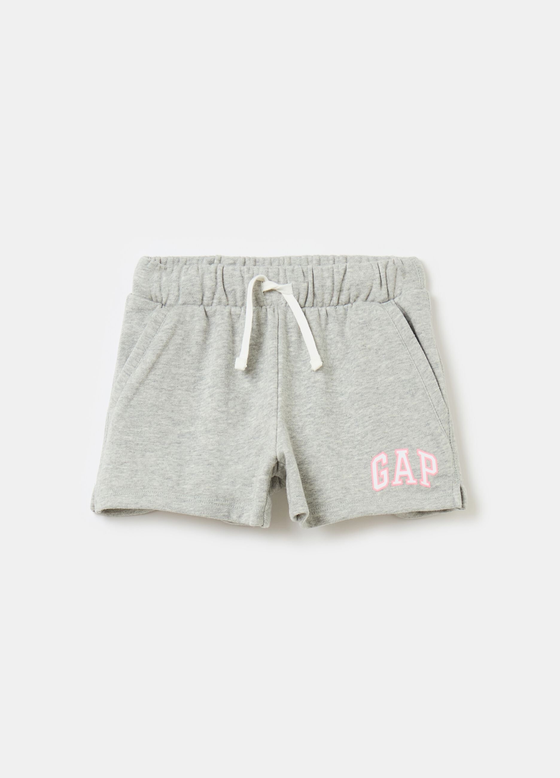 Shorts in French Terry con stampa logo