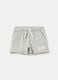 French terry shorts with logo print_0