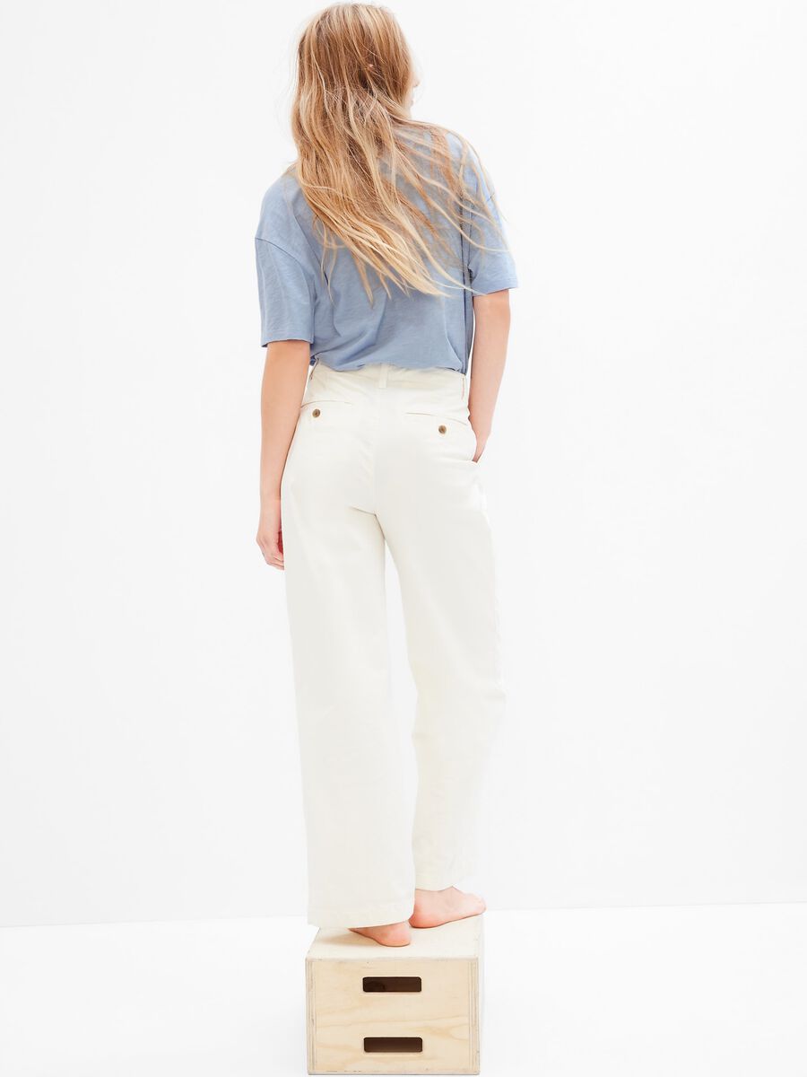 T-shirt oversize con stampa logo Donna_1