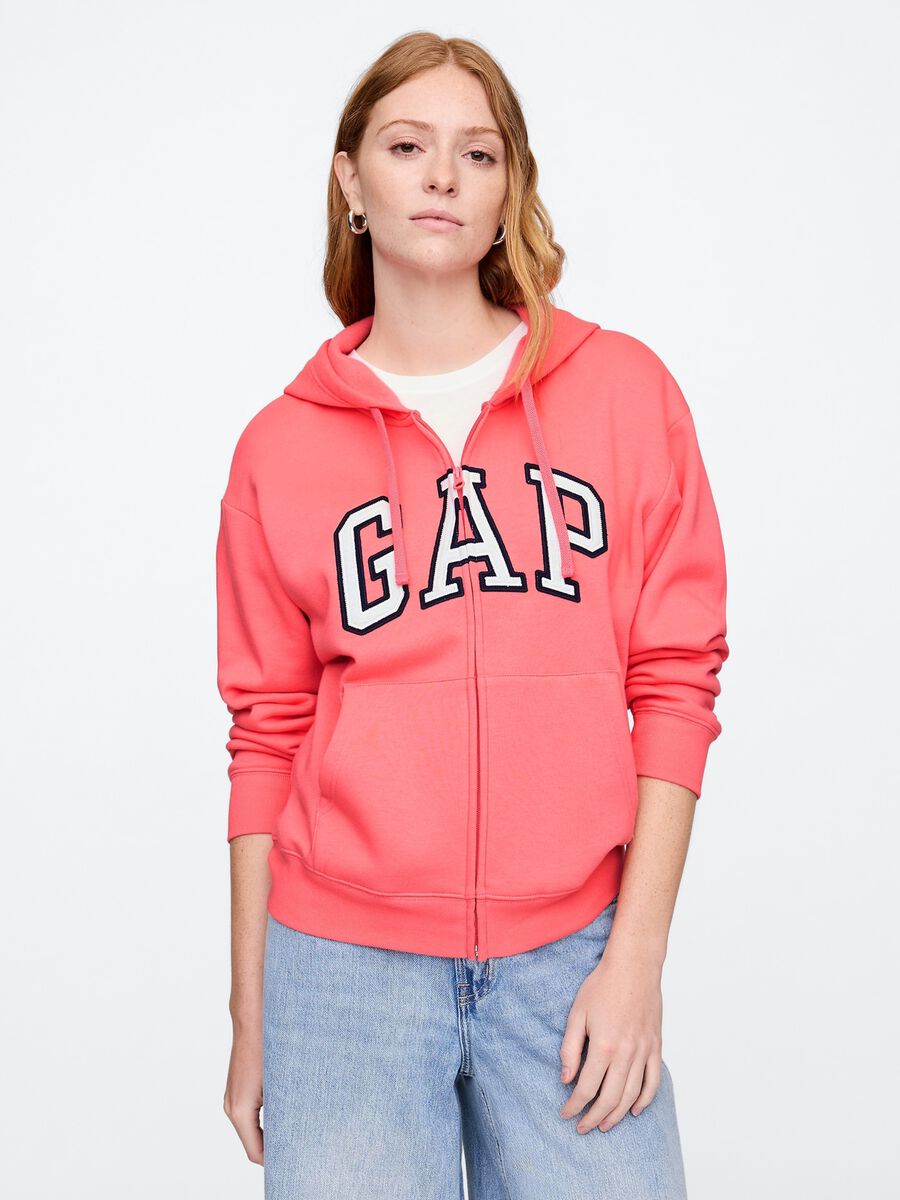 Hooded Full-Zip Sweatshirt Woman_0
