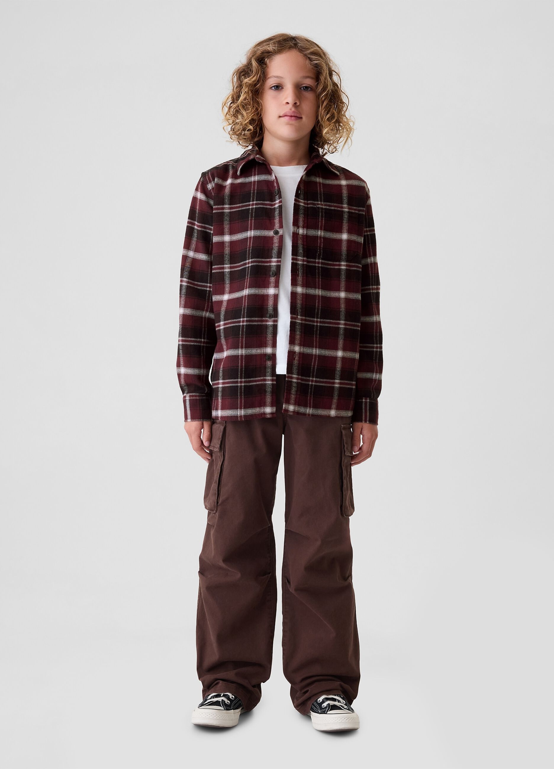 Camicia in flanella con fantasia check_1