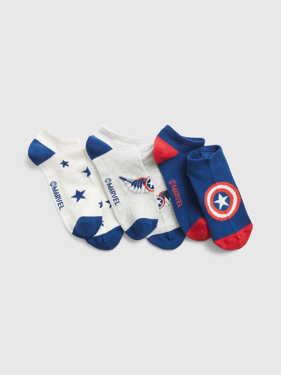 Three-pair pack Marvel Captain America short socks_0