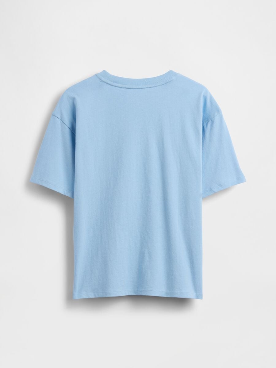 T-shirt in puro cotone a maniche corte con logo GAP Bambino_1