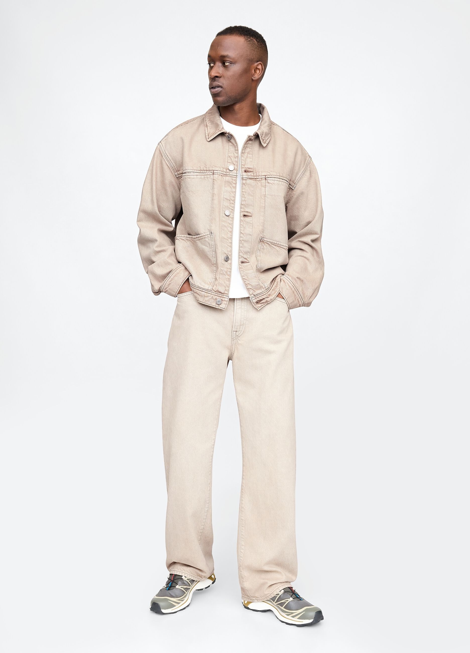 Giacca denim beige Gap_2