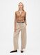 Beige Cotton Trousers_0