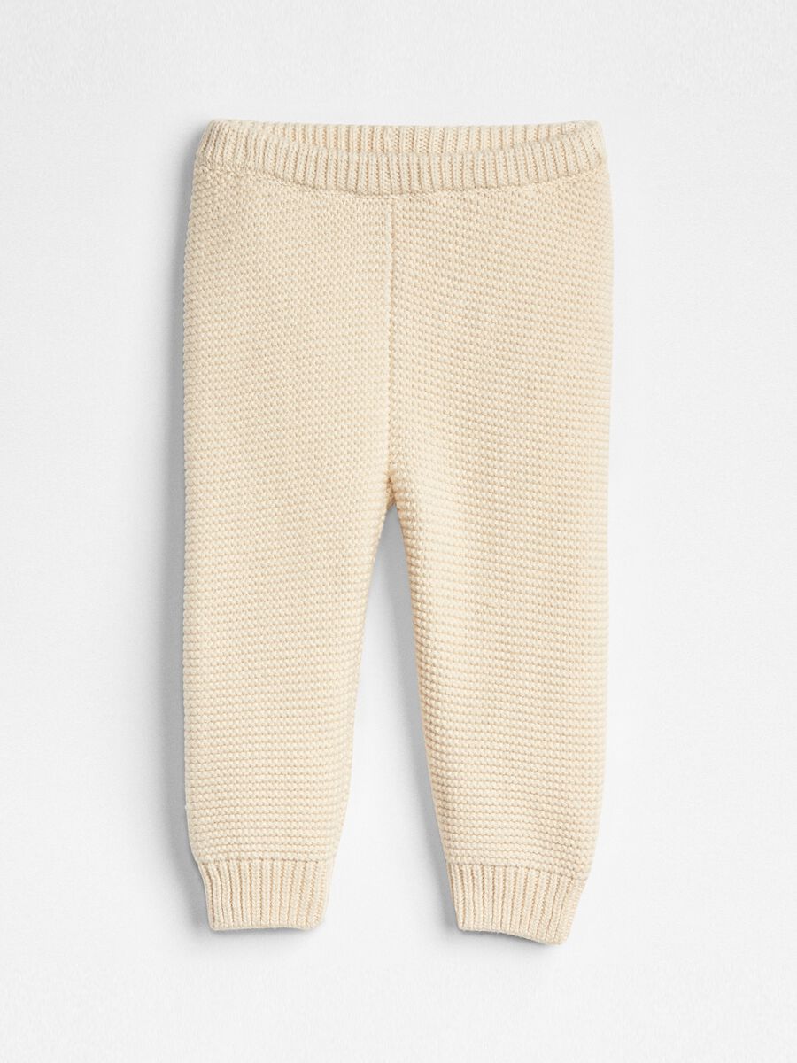 Pantaloni in cotone tricot Neonato_0