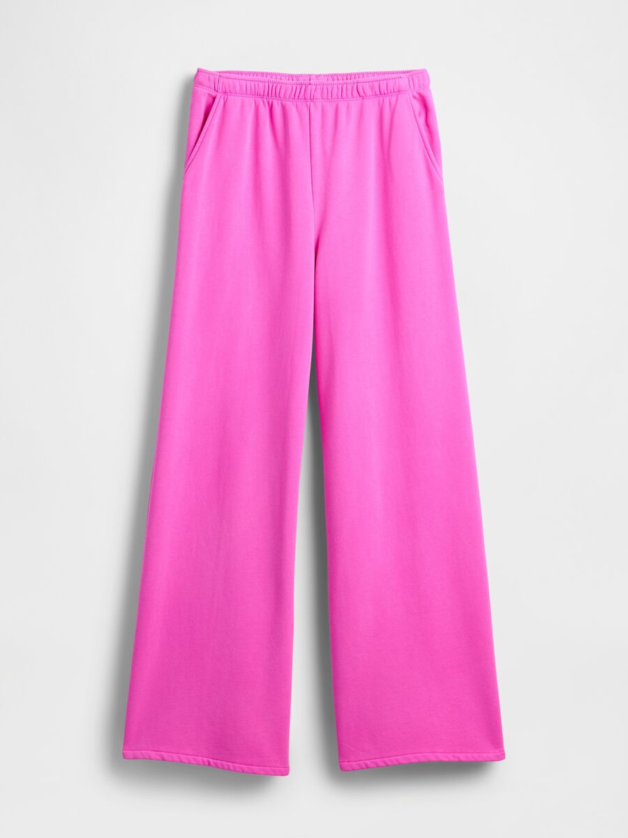 Pantaloni rosa ampi palazzo Donna_4
