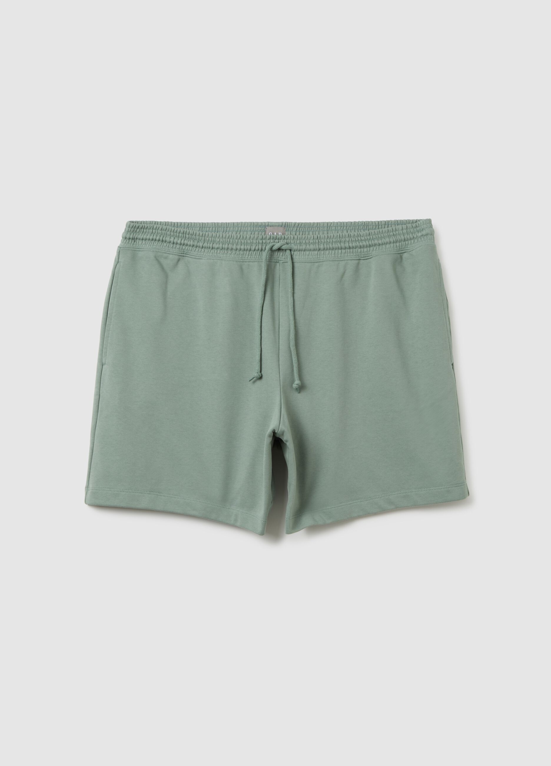 Bermuda jogger in French Terry con coulisse_1