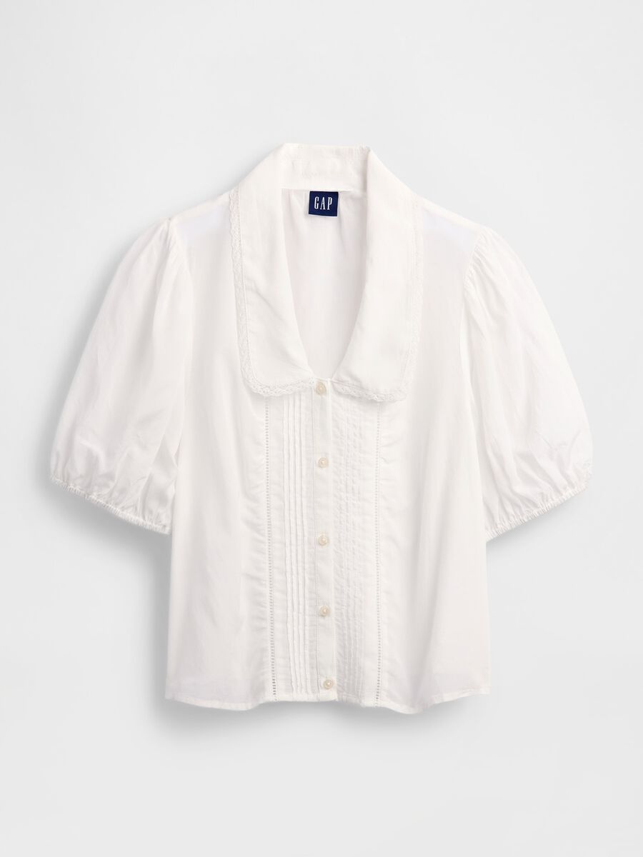 Camicetta con maniche corte a palloncino Donna_4