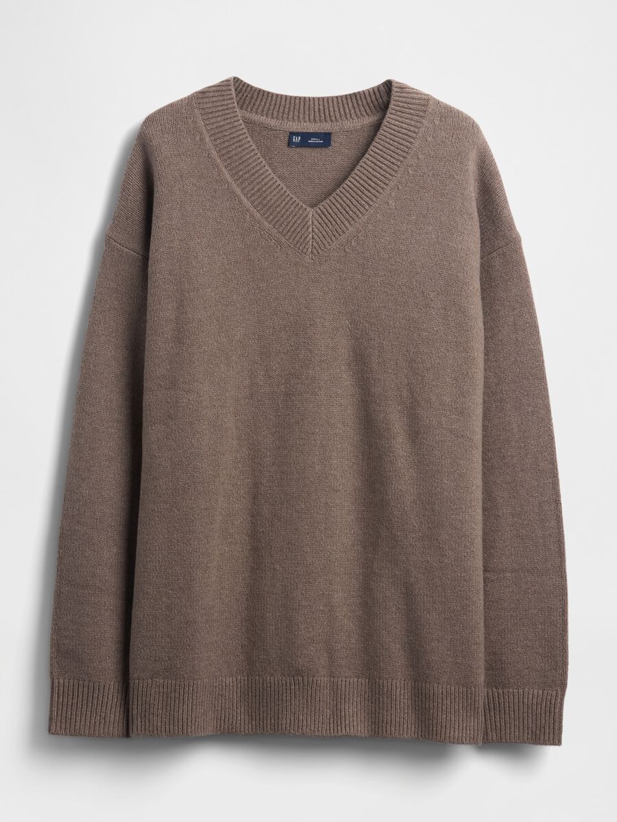 Maglione marrone in misto cotone Donna_0