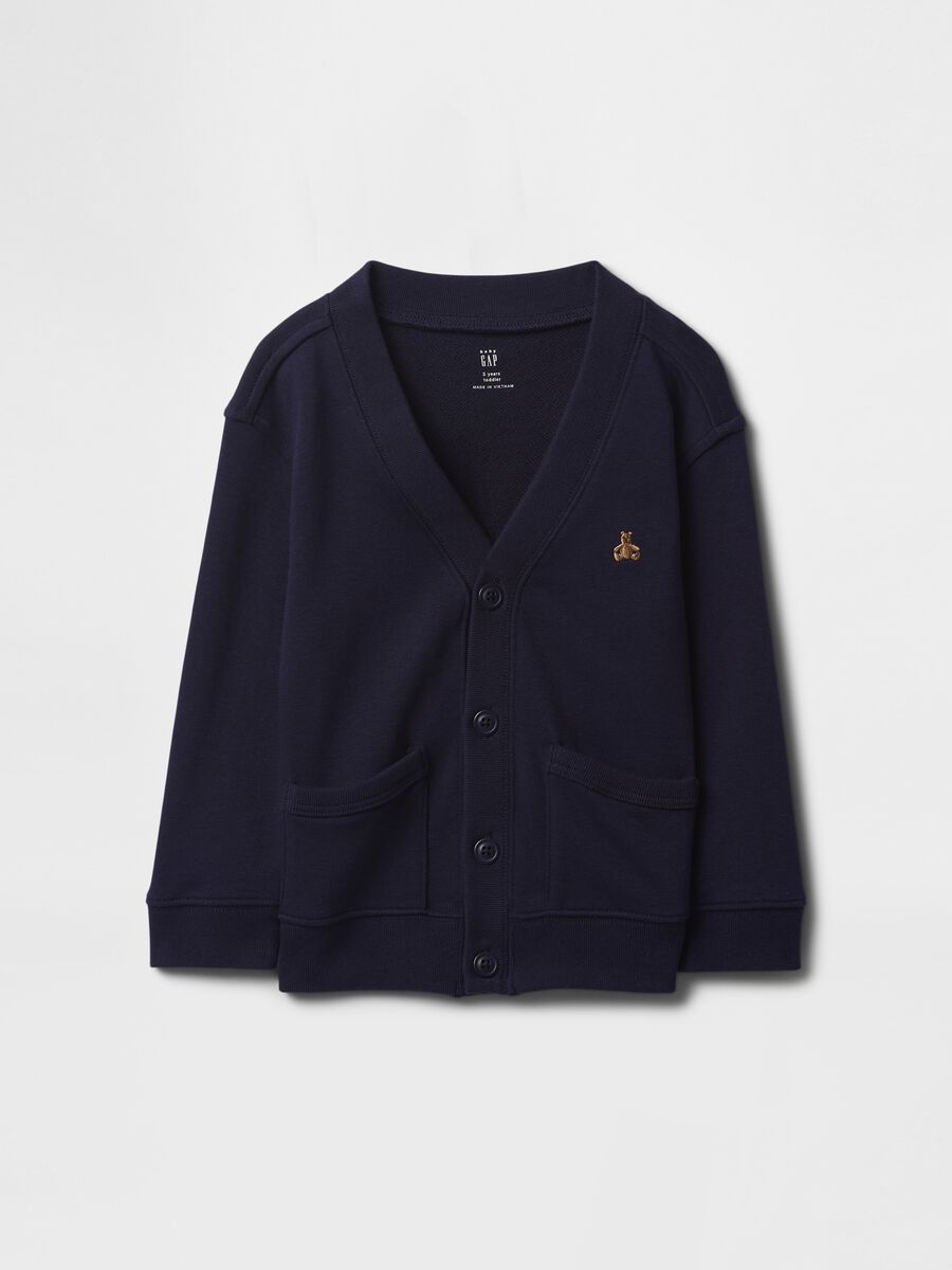 Cardigan blu in puro cotone GAP Kids Bimbo_0