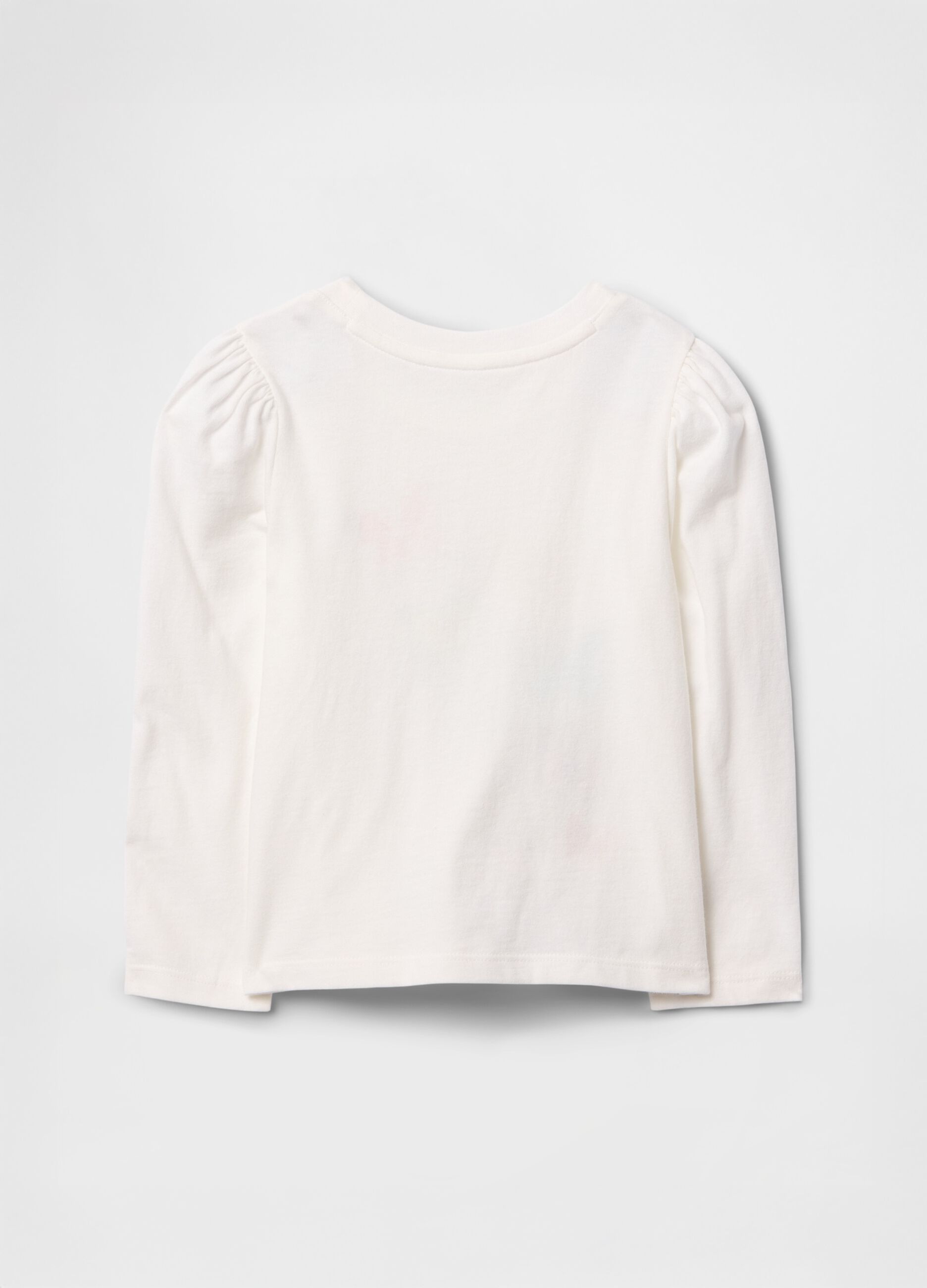 Maglia a maniche lunghe bianca con farfalle multicolor_1