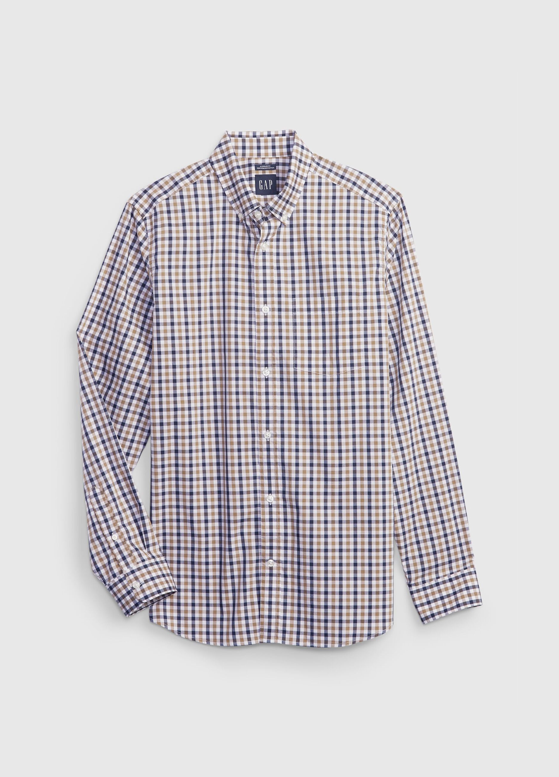 Regular-fit shirt in check poplin_3