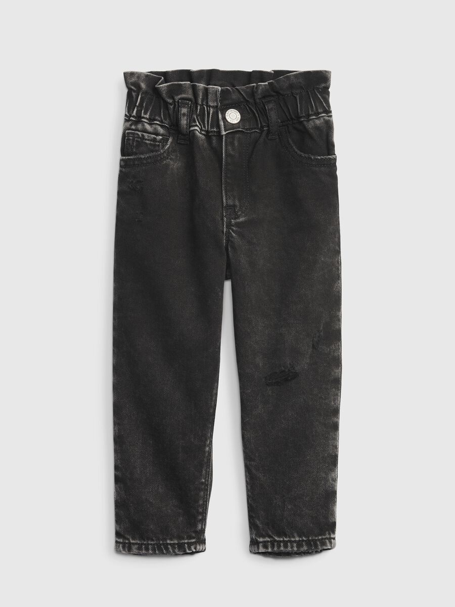 Slouchy jeans with five pockets Newborn Boy_0