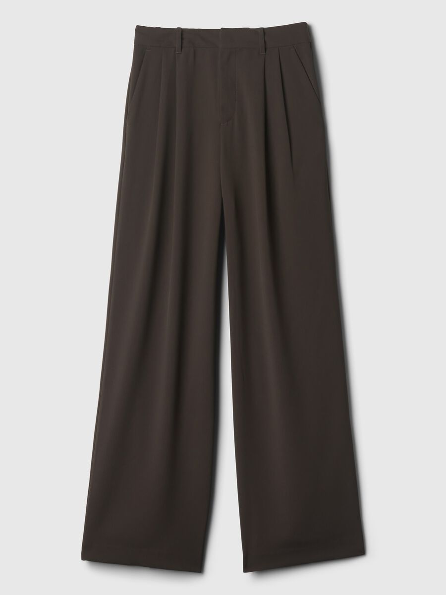 Pantalone a gamba larga con pinces Donna_11