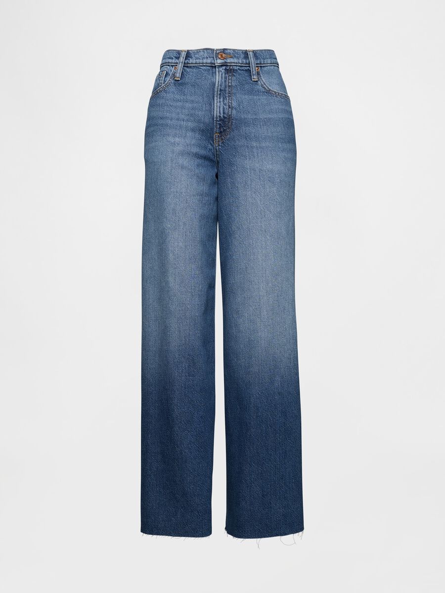 Pantaloni wide leg Gap in denim Donna_4