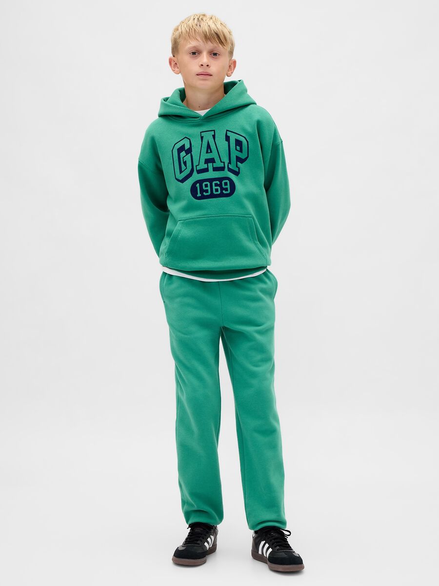 Pantaloni verdi in misto cotone Bambino_0