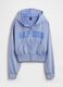 Felpa full zip in misto cotone con logo GAP e cappuccio _4