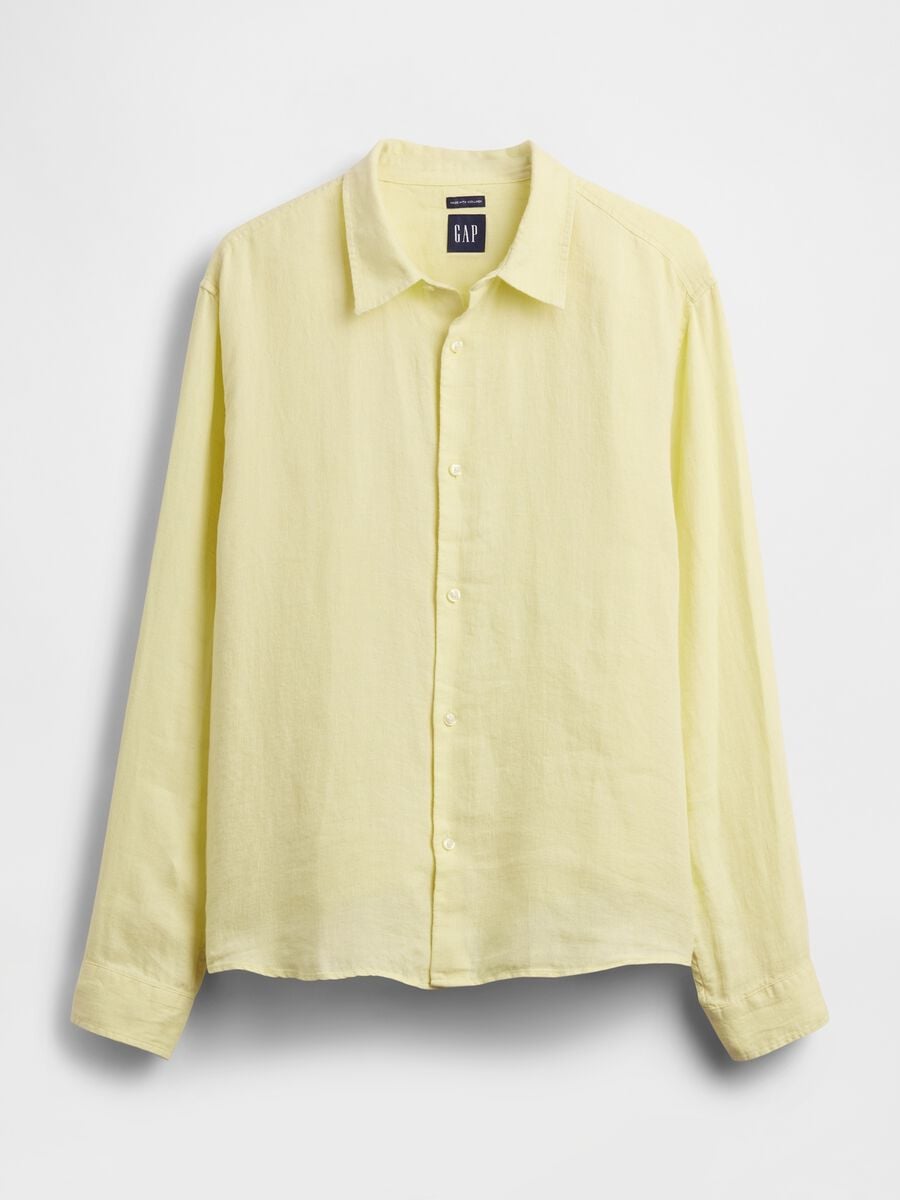 Camicia in puro lino Uomo_4