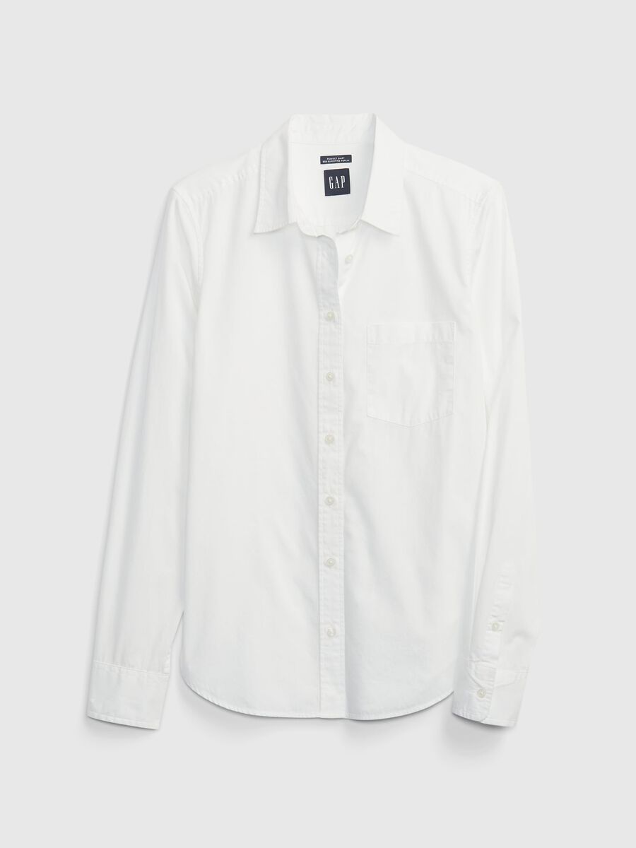 Cotton shirt with pocket Woman_5