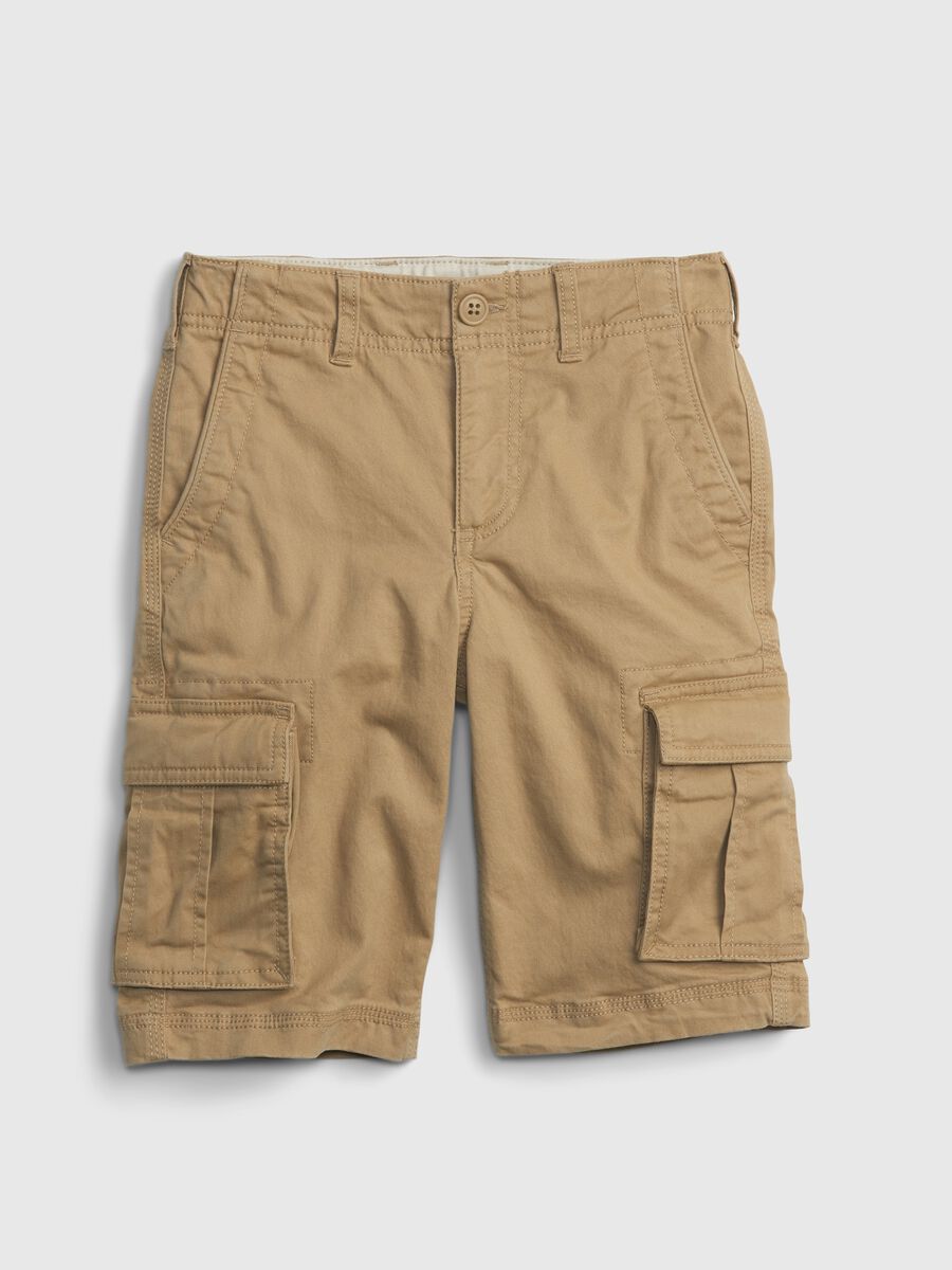 Bermuda cargo in cotone stretch Bambino_0