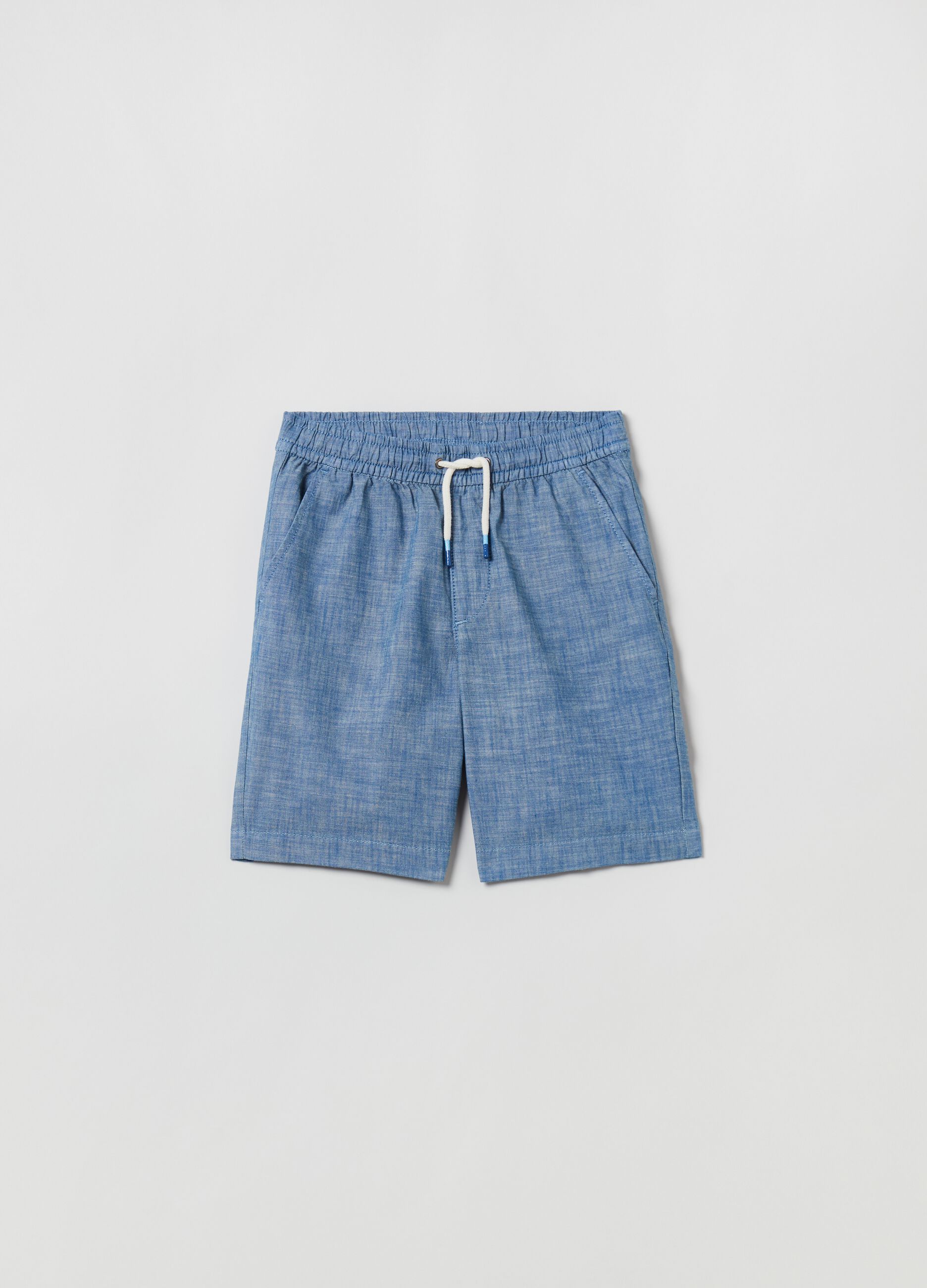 Shorts in cotone con coulisse
