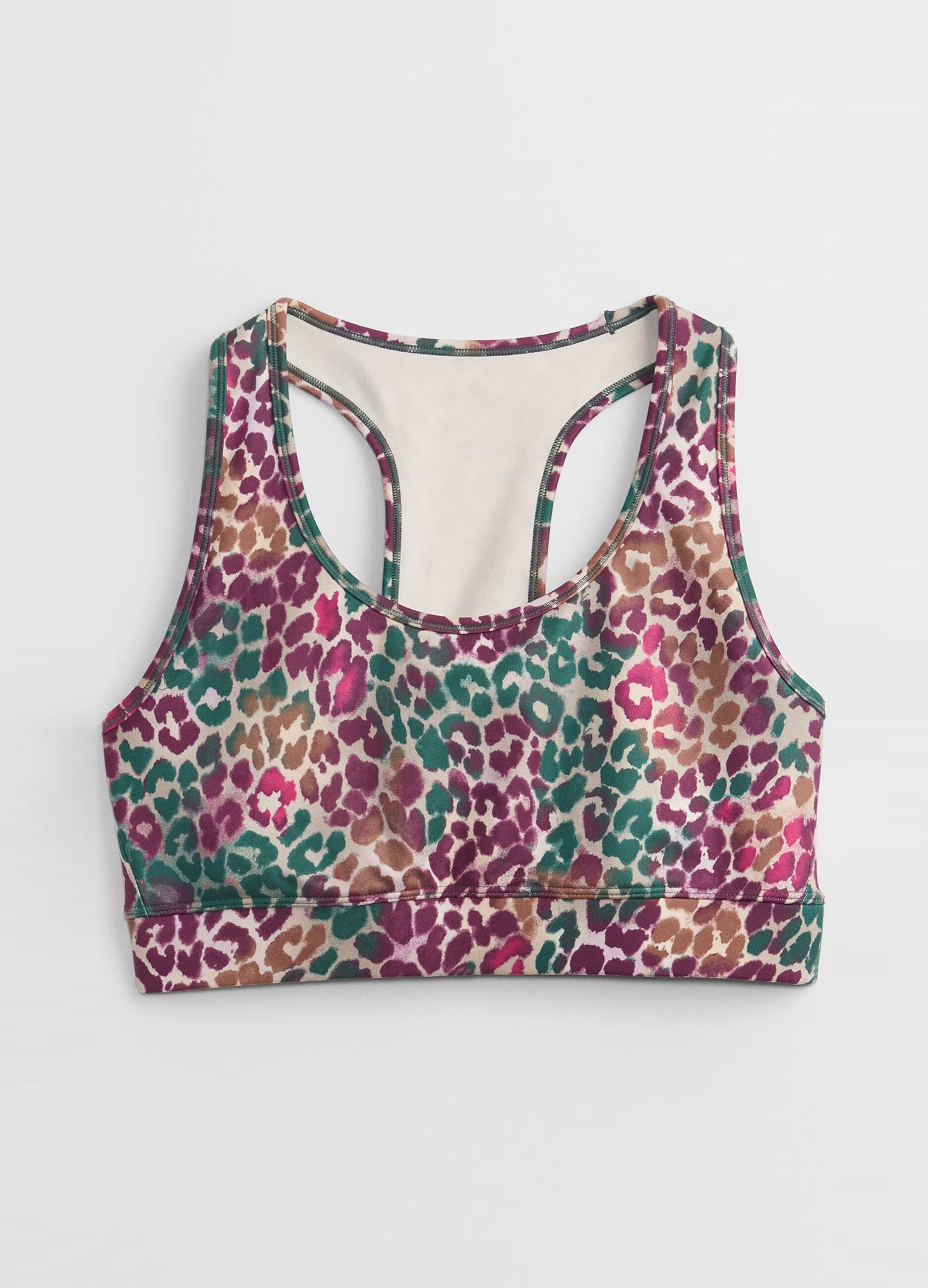 Reggiseno sportivo con stampa animalier_2