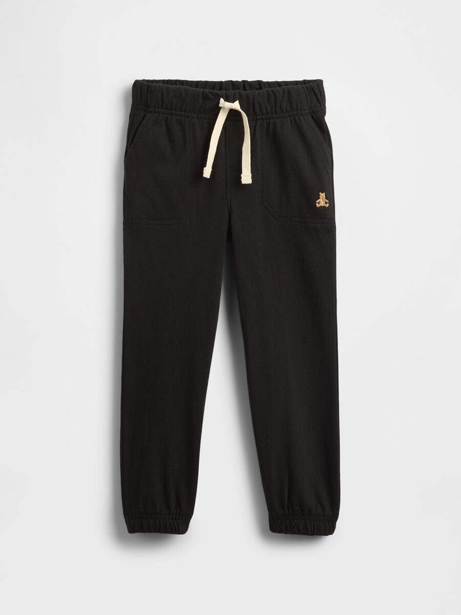 Pantaloni neri in cotone per bambino Bambino_0