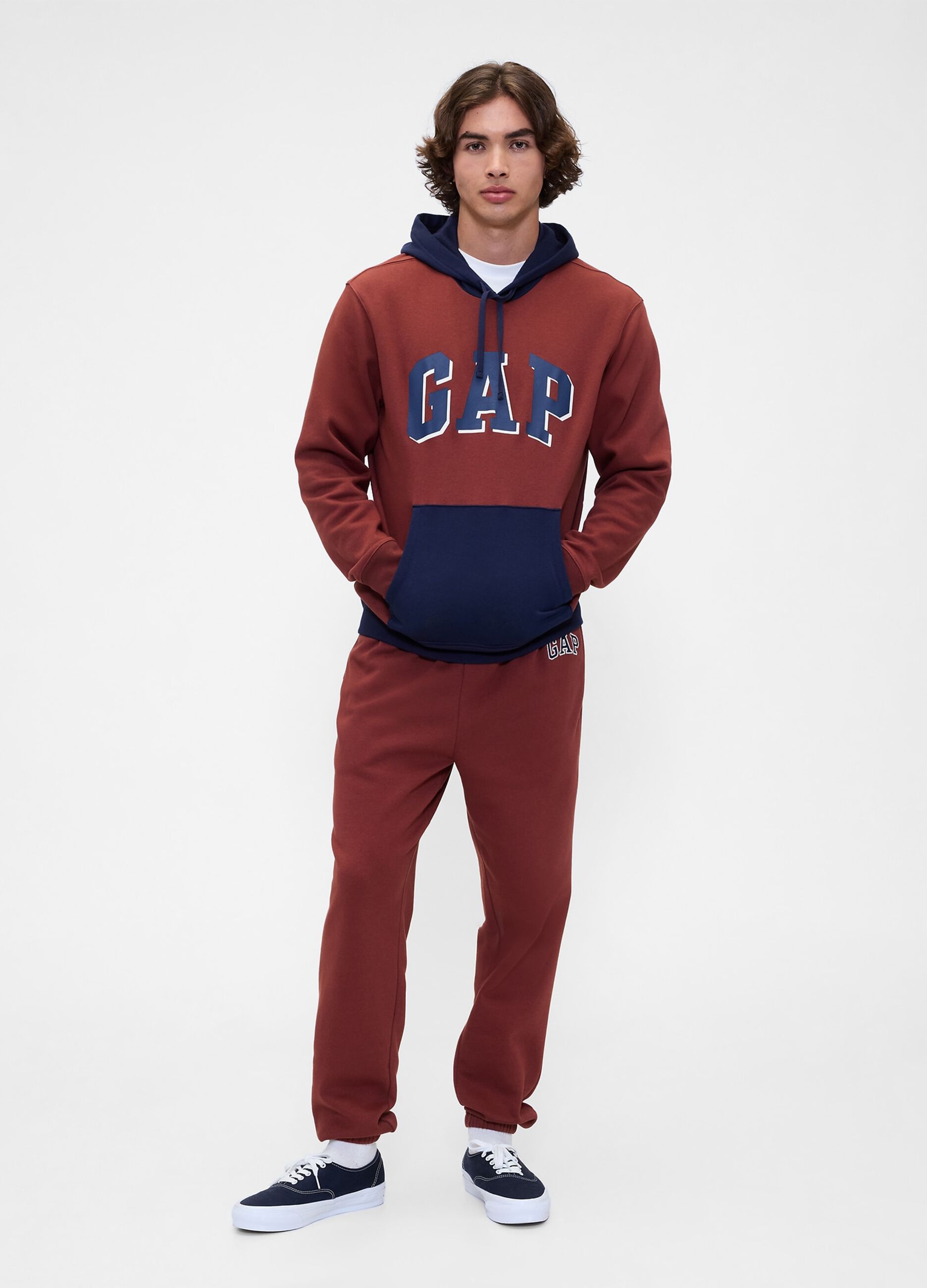 Felpa con cappuccio e logo