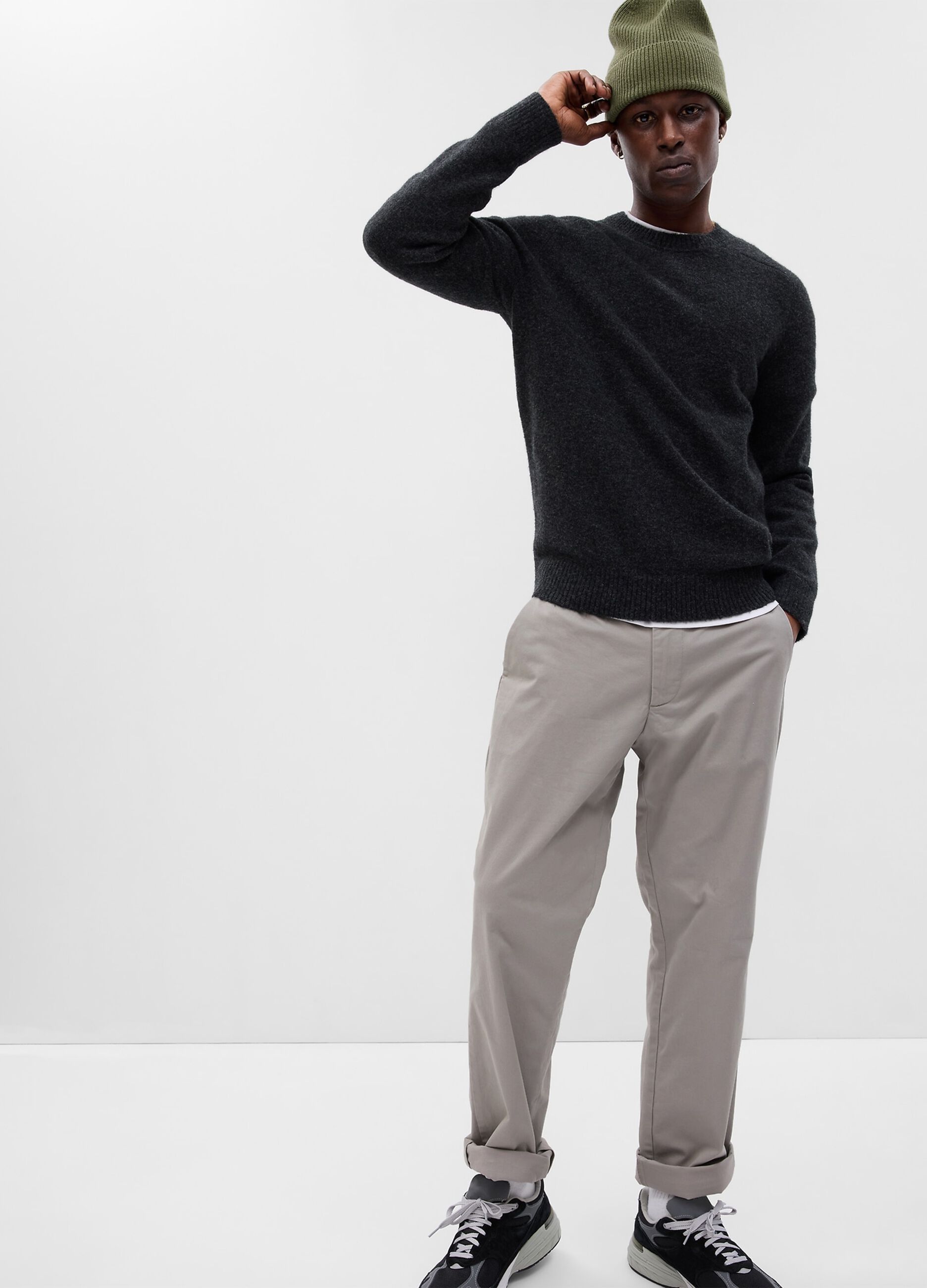 Pantaloni chino in cotone stretch