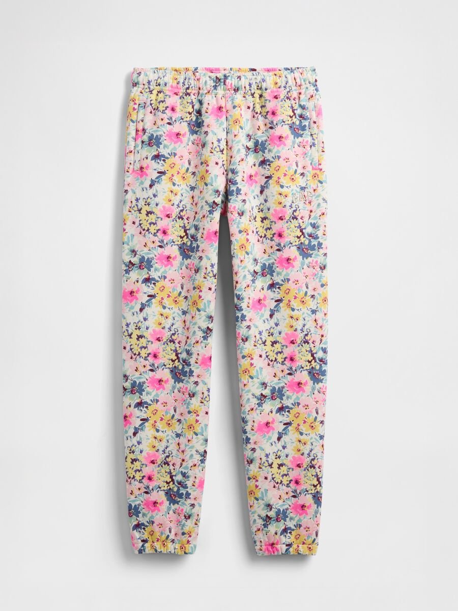 Multicolour cotton trousers for girls Girl_3