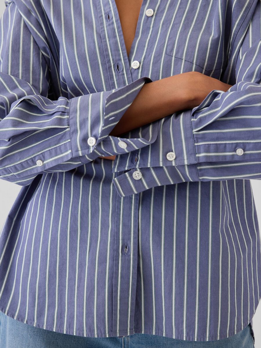 Camicia oversize a righe Donna_3
