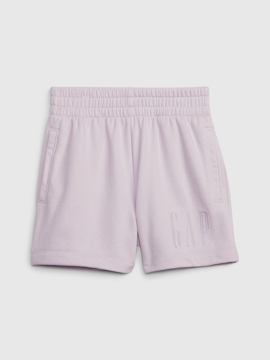 Shorts with logo embroidery_0