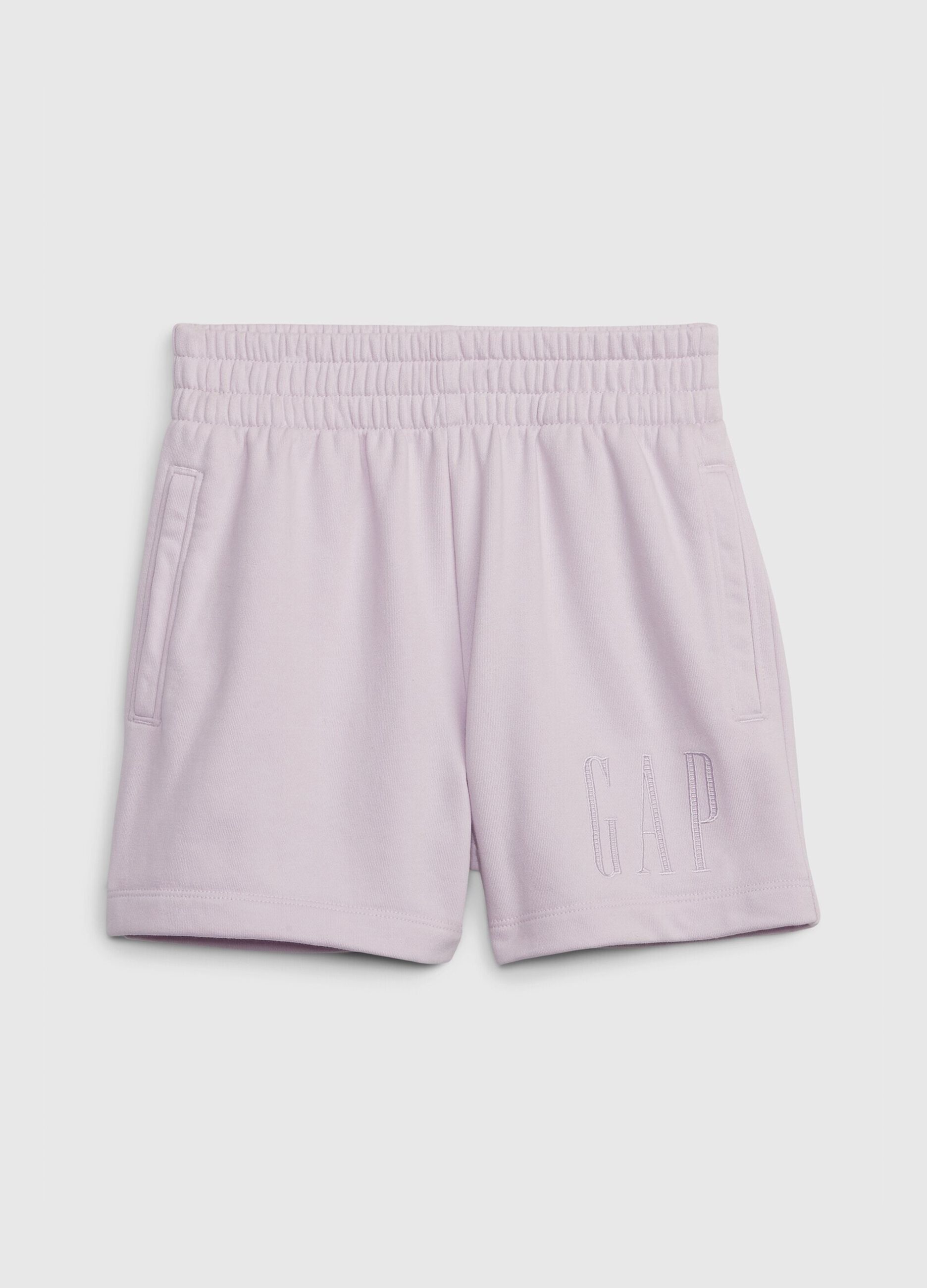 Shorts with logo embroidery