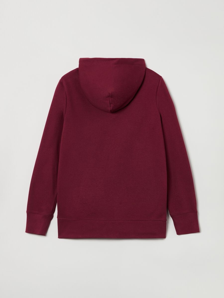 Full-zip con cappuccio e stampa logo Donna_1